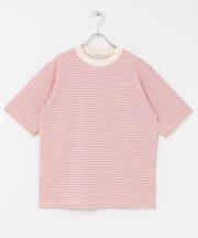 FORK&SPOON マルチボーダーTシャツ