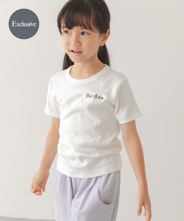 『別注』PETIT BATEAU×DOORS 刺繍ロゴTシャツ(KIDS)