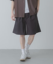 ピンストライプワイドバギーショーツ