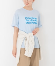 シアープリントカラーTシャツ