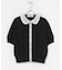 MARILYN MOON　LACE COLOR KNIT CARDIGAN