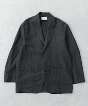 new basic WOOL LINEN SINGLE SHIRTS JACKET