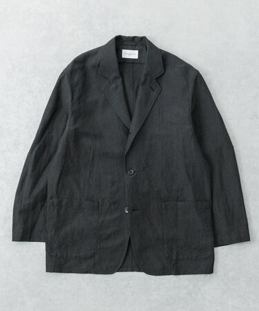 new basic WOOL LINEN SINGLE SHIRTS JACKET