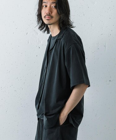『洗濯可』WASHABLE CUPRO SS O/C SHIRTS