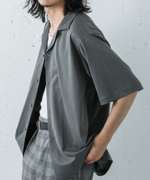 『洗濯可』WASHABLE CUPRO SS O/C SHIRTS