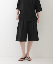 new basic SILK LINEN HALF PANTS