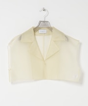 new basic　SILK ORGANDY SHORT SHIRTS
