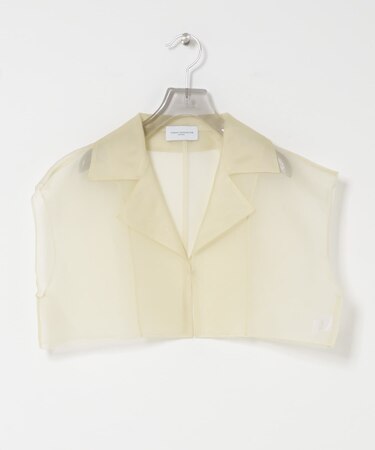 new basic　SILK ORGANDY SHORT SHIRTS