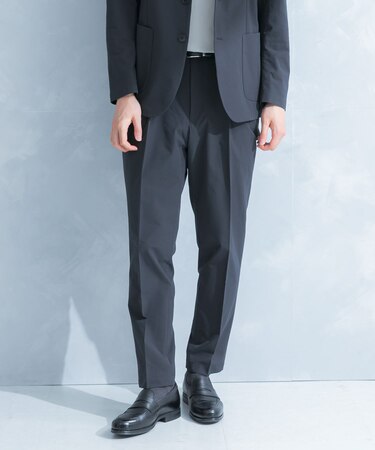 LIFE STYLE TAILOR シアサッカーストレッチパンツ