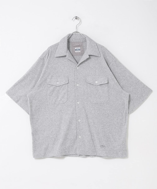 ARMY TWILL PILE OPEN COLLAR SHIRTS