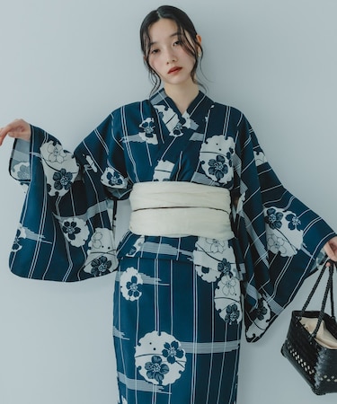 『WEB/一部店舗限定』『接触冷感/速乾』ワンピース浴衣4点セットA