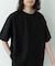 接触冷感リネン混ショートスリーブTシャツ
