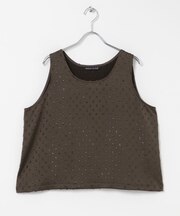 mizuiro-ind SATIN JQ TANK TOP