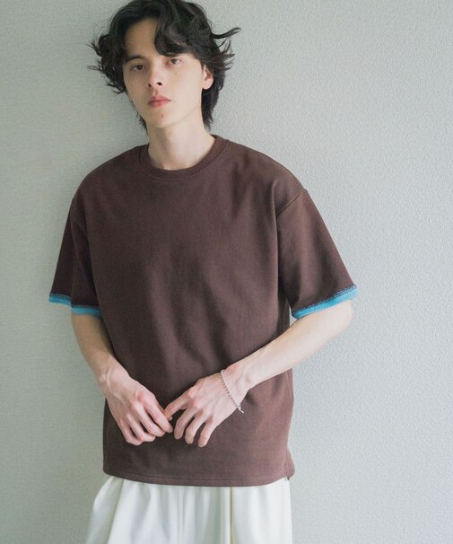 ダブルフェイス裏毛ショートスリーブTシャツ
