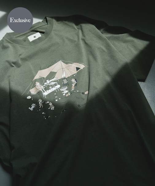 『別注』Snow Peak Apparel×DOORS WA/AC FAMILY CAMP T-SHIRTS