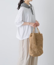 ハイツイストコットン半袖Tシャツ