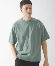 『接触冷感』『速乾』ハイスペラグランショートスリーブTシャツ