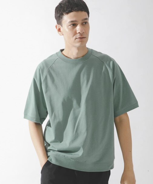 『接触冷感』『速乾』ハイスペラグランショートスリーブTシャツ