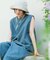 『UVカット／イージーケア／吸水速乾／接触冷感／UR TECH DRYLUXE』ハイツイストフレンチスリーブブラウス