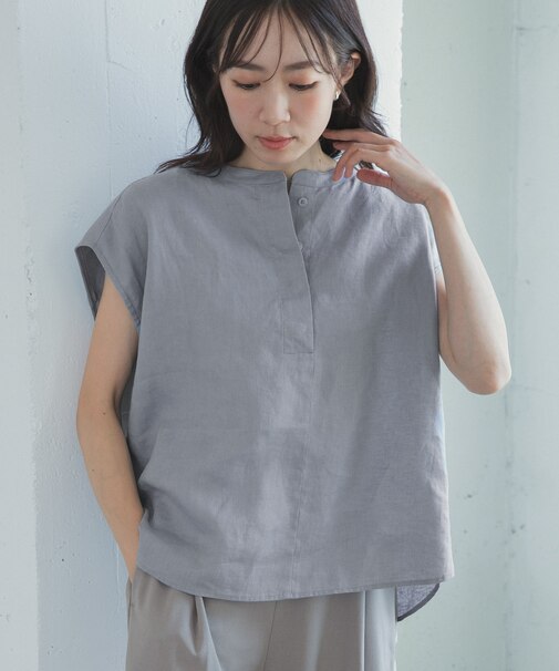 リネンスキッパーフレンチブラウス
