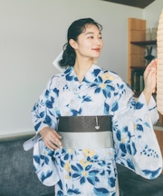 『別注』浴衣 デッサン花