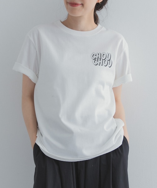 Grow Organic ポイントロゴプリントTシャツ