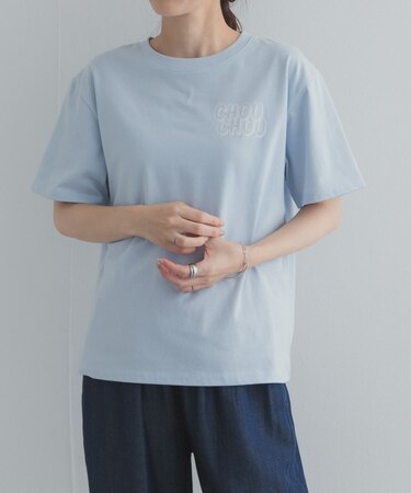 Grow Organic ポイントロゴプリントTシャツ