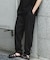 リネンブレンド2タックテーパードパンツ