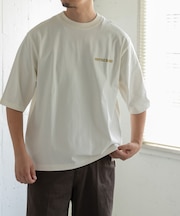 FORK&SPOON フロッキープリントTシャツ