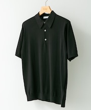 LIFE STYLE TAILOR ハイゲージ半袖ニットポロシャツ