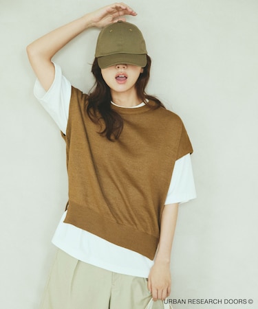 『洗濯可／UVカット』『UR TECH』Aircareフレンチニットプルオーバー