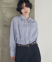 『速乾/イージーケア/UVカット』『UR TECH』Aircareフリルネックブラウス 26AW