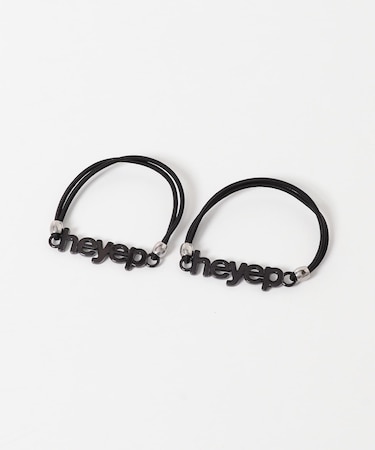 heyep　LOGO HAIR TIES 2-PIECE