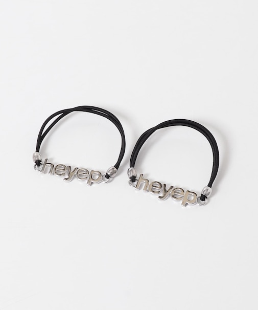 heyep LOGO HAIR TIES 2-PIECE
