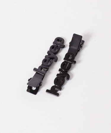 heyep FLAT LOGO HAIR PIN 2-PIECE