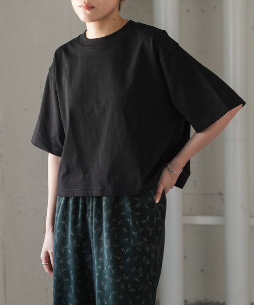FORK&SPOON ショルダータックTシャツ