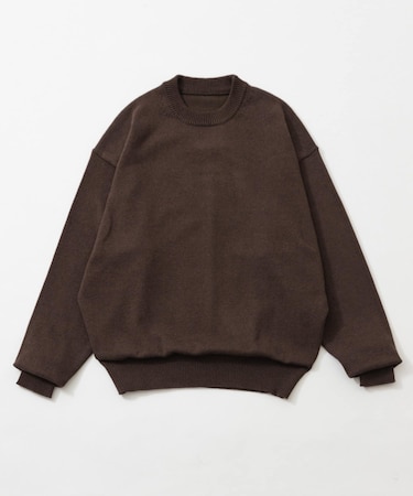 COTTON CASHMERE CREW NECK KNIT