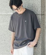 ワンポイントシシュウロゴTシャツ