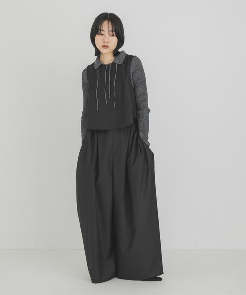 ミニマルトップスSETワイドパンツ
