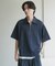 ライトダンボールポンチハーフジップ Tシャツ