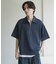ライトダンボールポンチハーフジップ Tシャツ