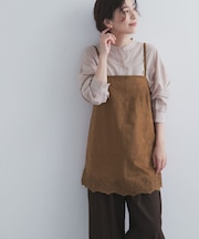 ヘム刺繍スエードライクキャミソール 26AW