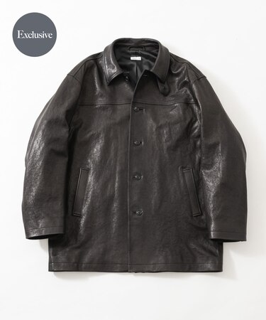 『一部別注サイズ』ANOTHER OFFICE LEATHER CAR COAT