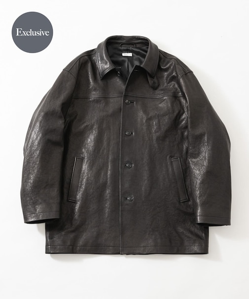 『一部別注サイズ』ANOTHER OFFICE LEATHER CAR COAT