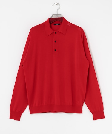 YLEVE W/S CASHMERE KNIT POLO