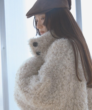 『一部WEB限定カラー』プードルファーミドルジャケット