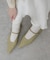 メタルポインテッドパンプス
