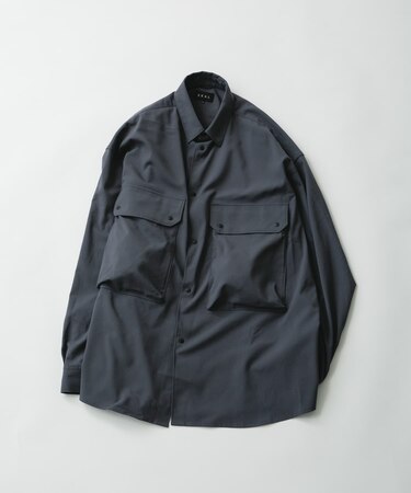 『UVカット／静電気防止／イージーケア』SMOOTH WOOLYLIKE LONG-SLEEVE SHIRTS