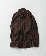 『UVカット/静電気防止/イージーケア』SMOOTH WOOLYLIKE LONG-SLEEVE SHIRTS