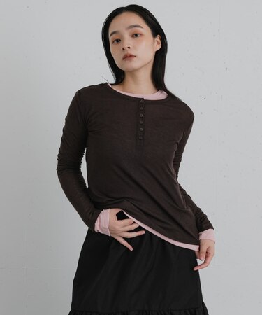 『一部WEB限定カラー』2PパックロングTシャツ